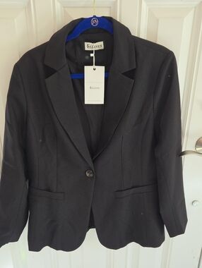ELLEVEN Woman's Business Casual Black Jacket Size NWT Size XL